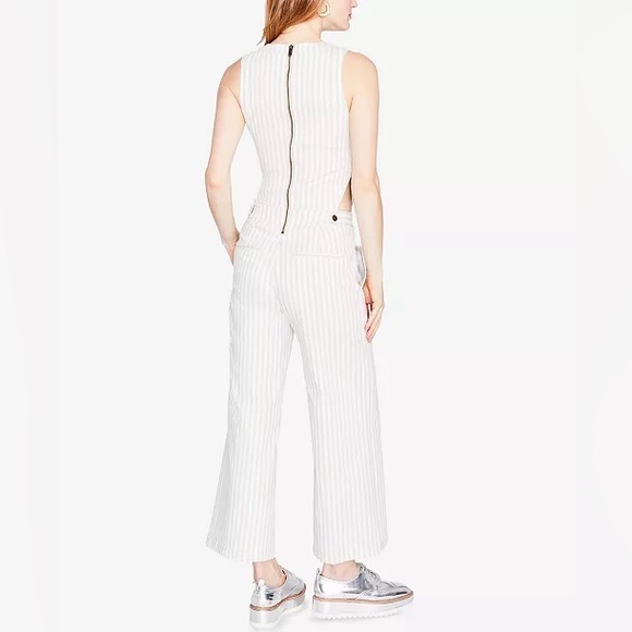 RACHEL Rachel Roy Striped Side-Cutout Jumpsuit. Size 0 - Picture 2 of 7